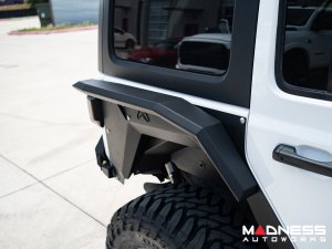 Jeep Wrangler JL Fender Flares - Fab Fours - Rear - High Arch For Base System - 4 Door Jeep Wrangler JL Fender Flares - Fab Fours - Rear - High Arch For Base System - 4 Door